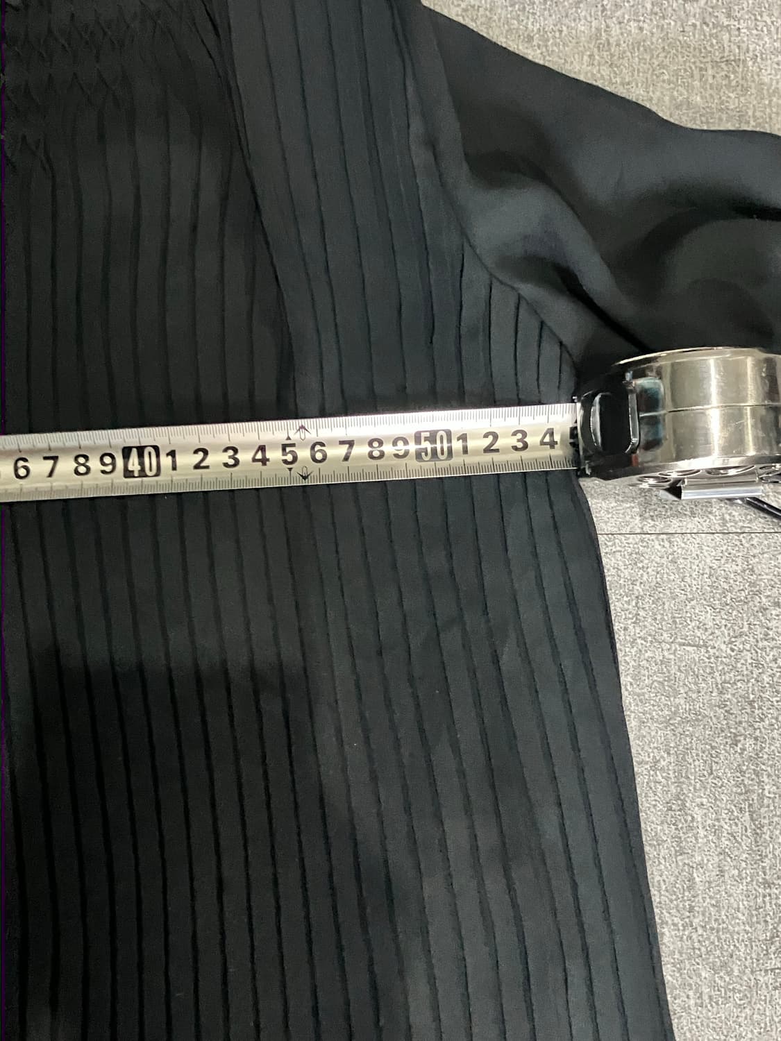 일본빈티지 귀족공주풍 디테일 플리츠블라우스 블랙 상품이미지2