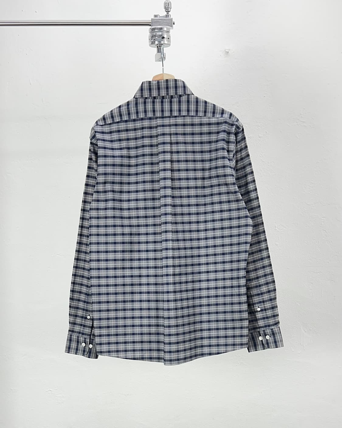 브룩스 브라더스 차콜 그레이 옴브레 체크 플래드 필드 셔츠 상품이미지6