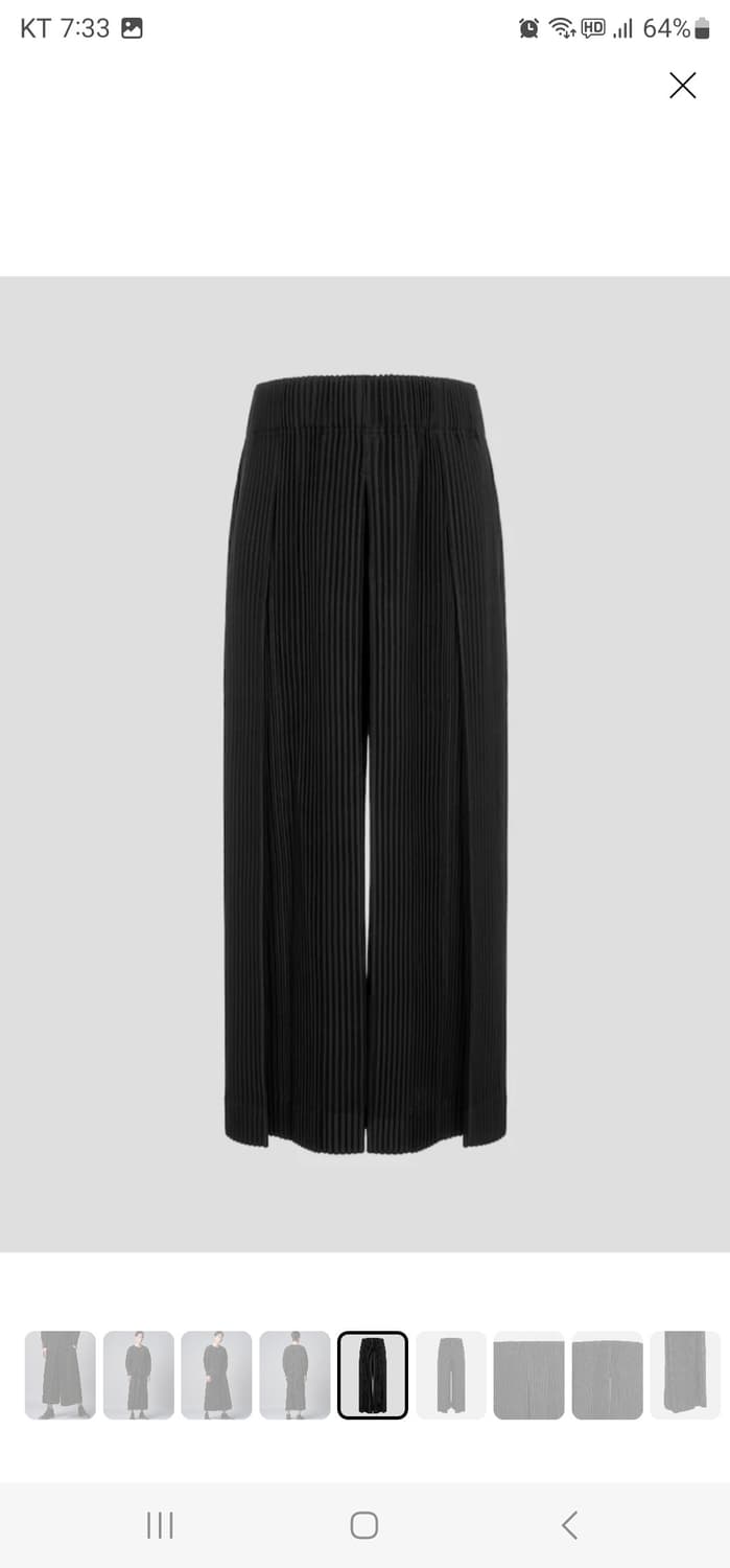 옴므플리세 24년7월 하카마 블랙 2사이즈 상품이미지4