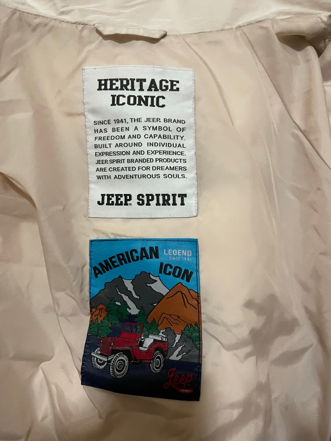 지프 아이보리 숏패딩 가오리핏 상품이미지3