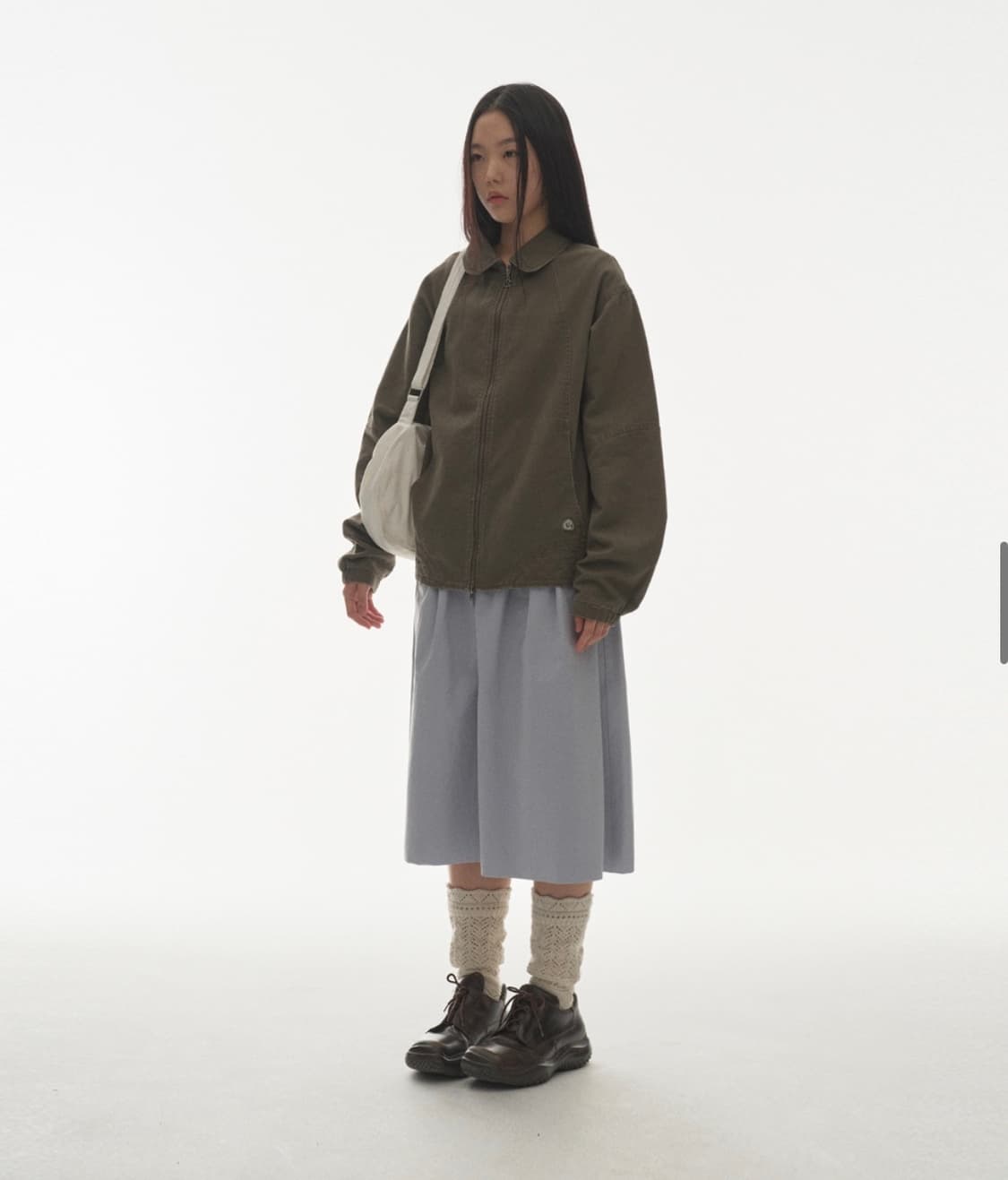 코이세이오 라운드 카라 스티치자켓 코코아 상품이미지4