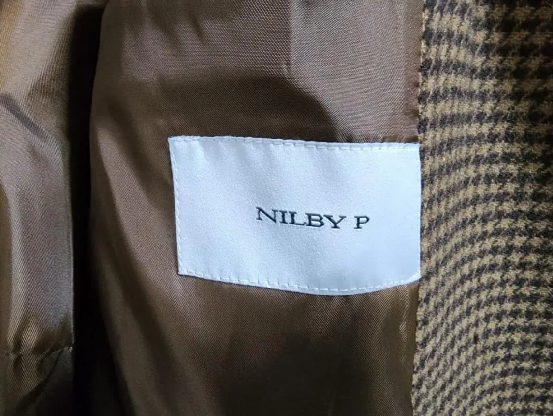 (F)여성 닐바이피 핸드메이드 체크 더블 코트 상품이미지4