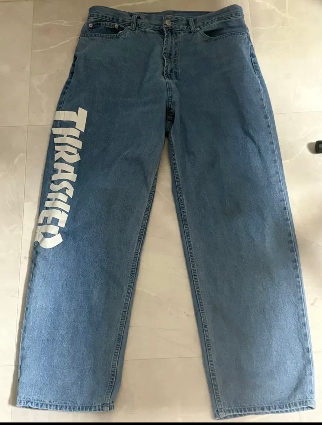 트래셔 연청바지 상품이미지1