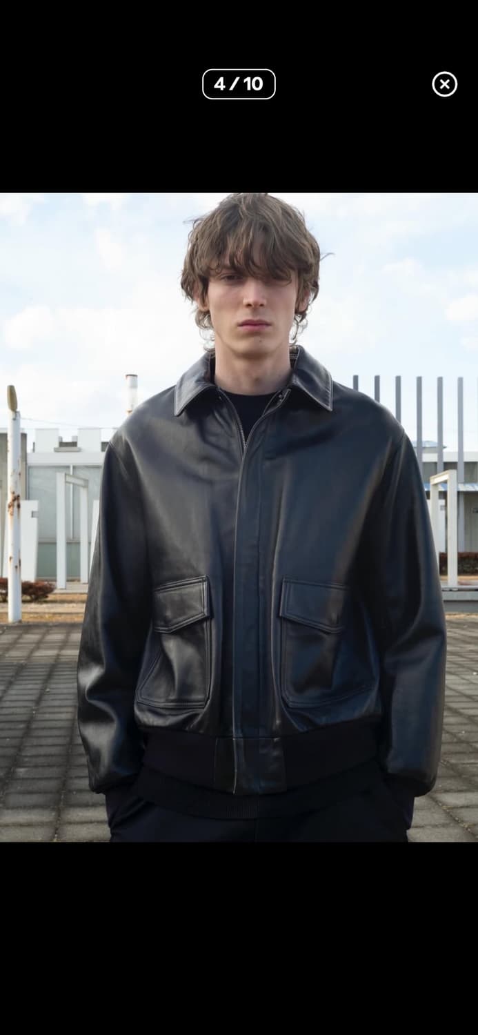 LOEFF A-2 레더자켓 블랙 1 사이즈/S 유니섹스제품 상품이미지9