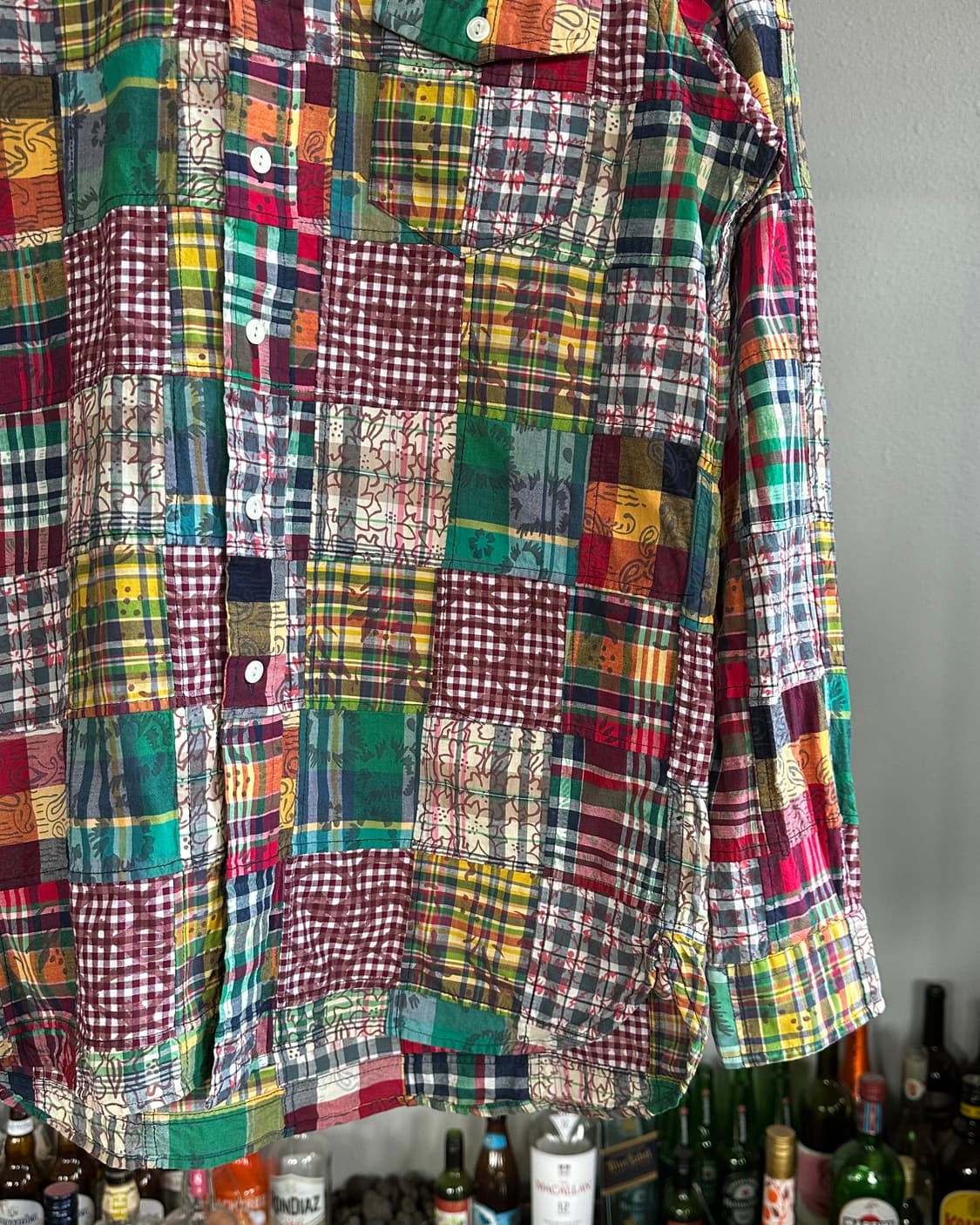 [M]폴로 랄프로렌 마드라스 패치워크 셔츠 상품이미지4