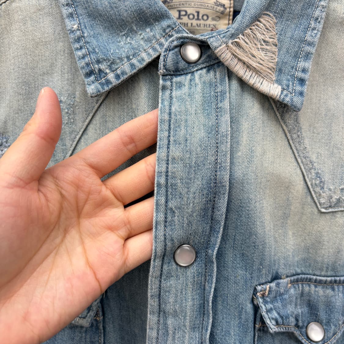 Polo 폴로 웨스턴 데님 셔츠 상품이미지4