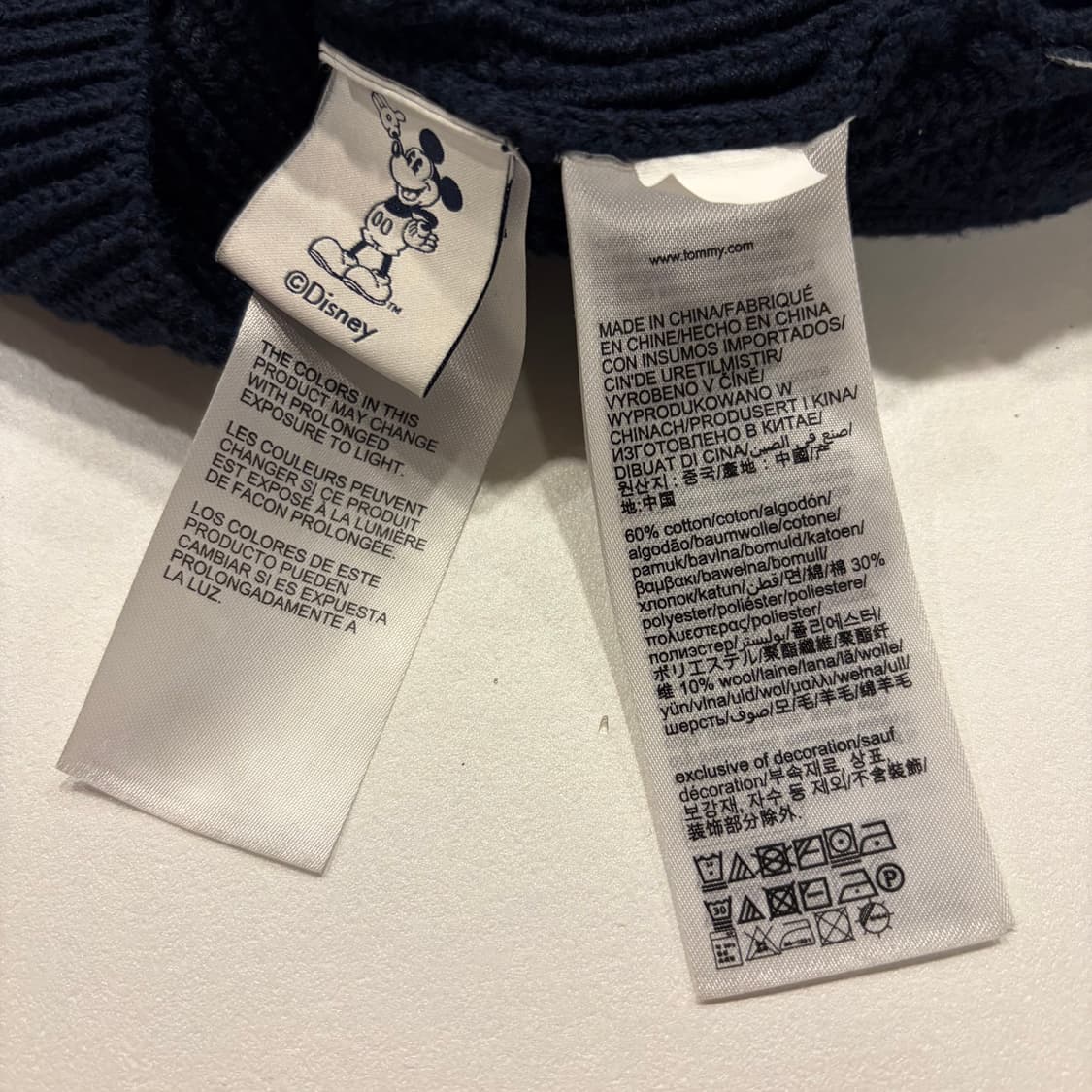 [S] 타미힐피거 x 디즈니 미키마우스 가디건 네이비 B691 상품이미지8