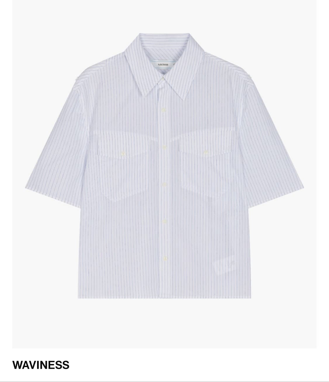 웨이비니스 Horien Stripe Half shirts Blue 상품이미지1