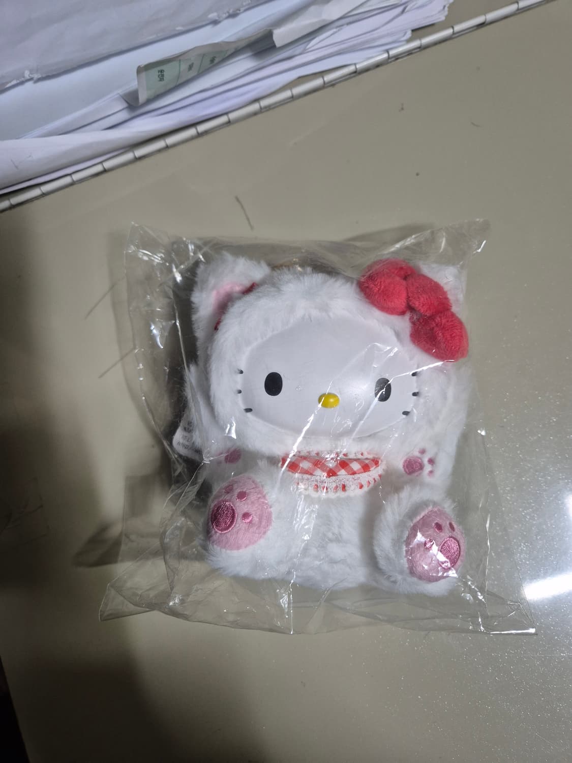 산리오 헬로 키티 파인 페이스 캣 화이트 상품이미지2