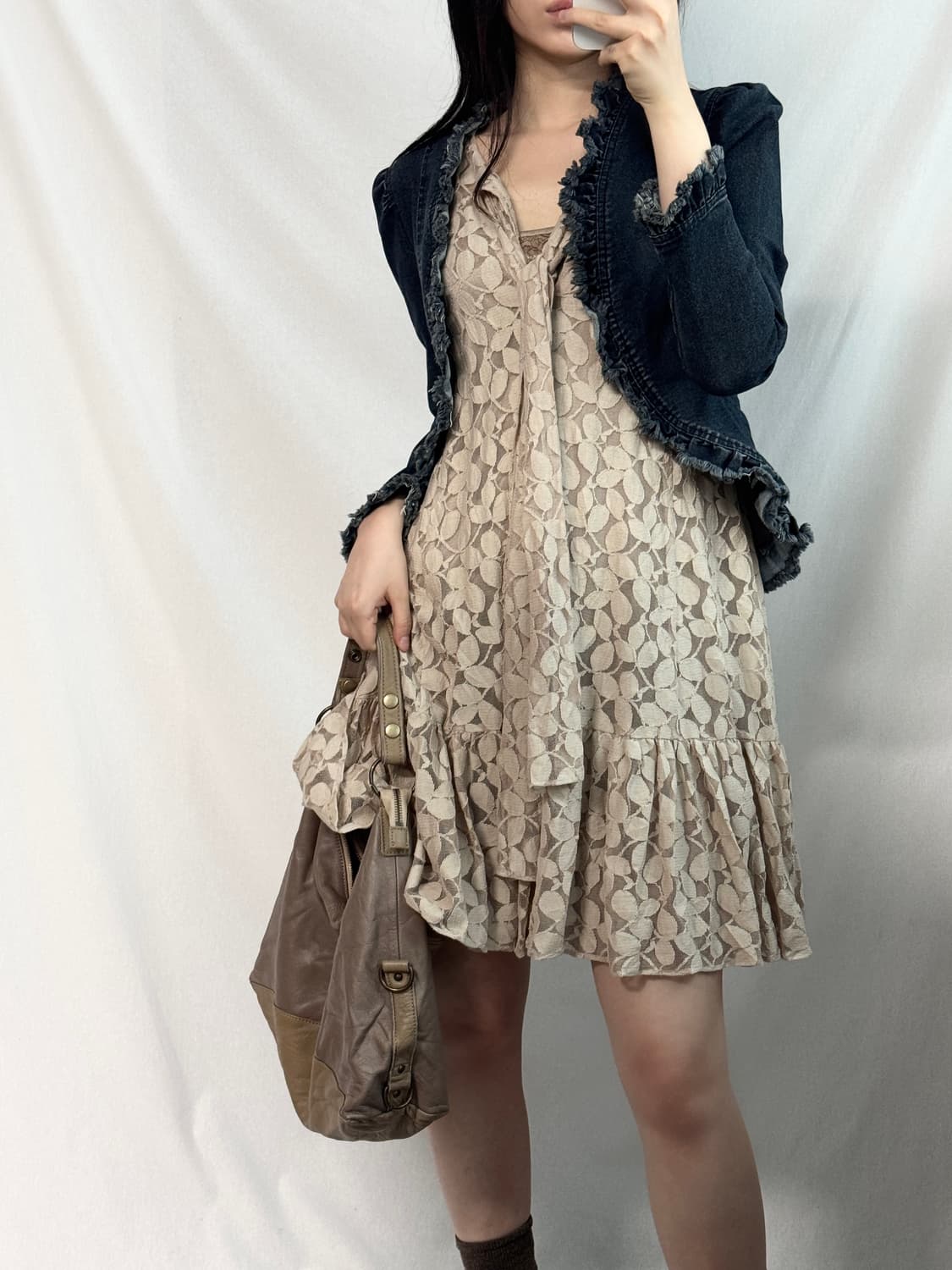 프릴 데님 자켓 상품이미지2