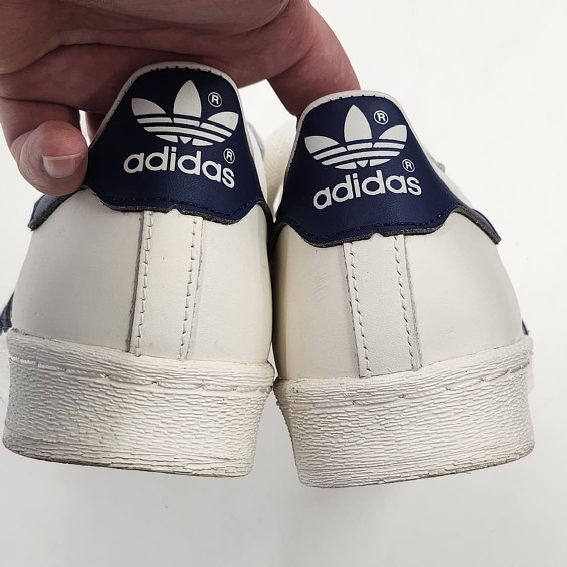 ADIDAS 슈퍼스타82 크림x네이비 260 상품이미지6