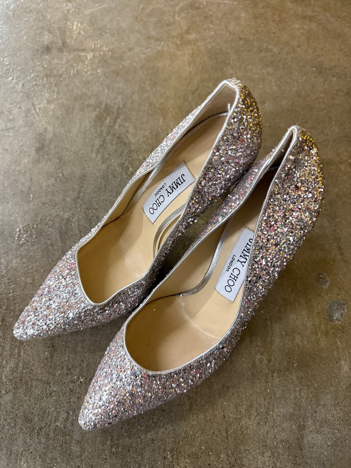 지미추 로미 글리터 펌프스 힐 36.5  상품이미지3
