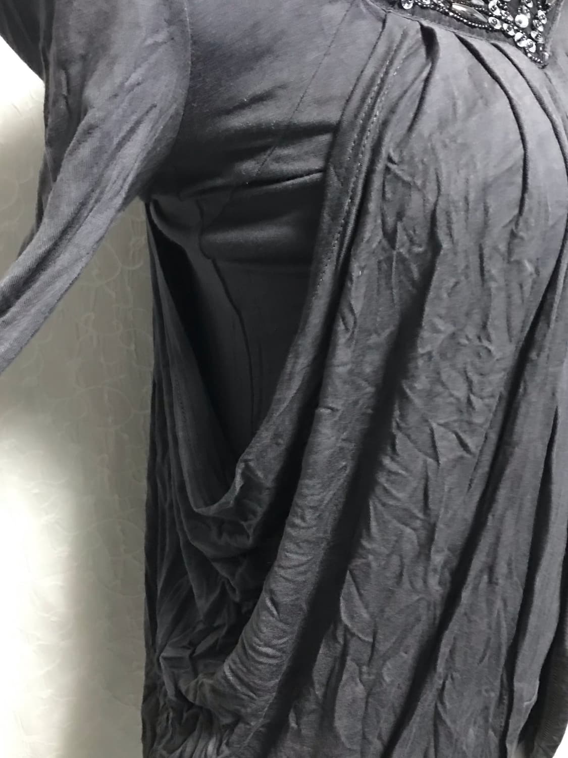 빈티지 아카이브 그런지 드레이프 큐빅 롱슬리브 탑 상품이미지6