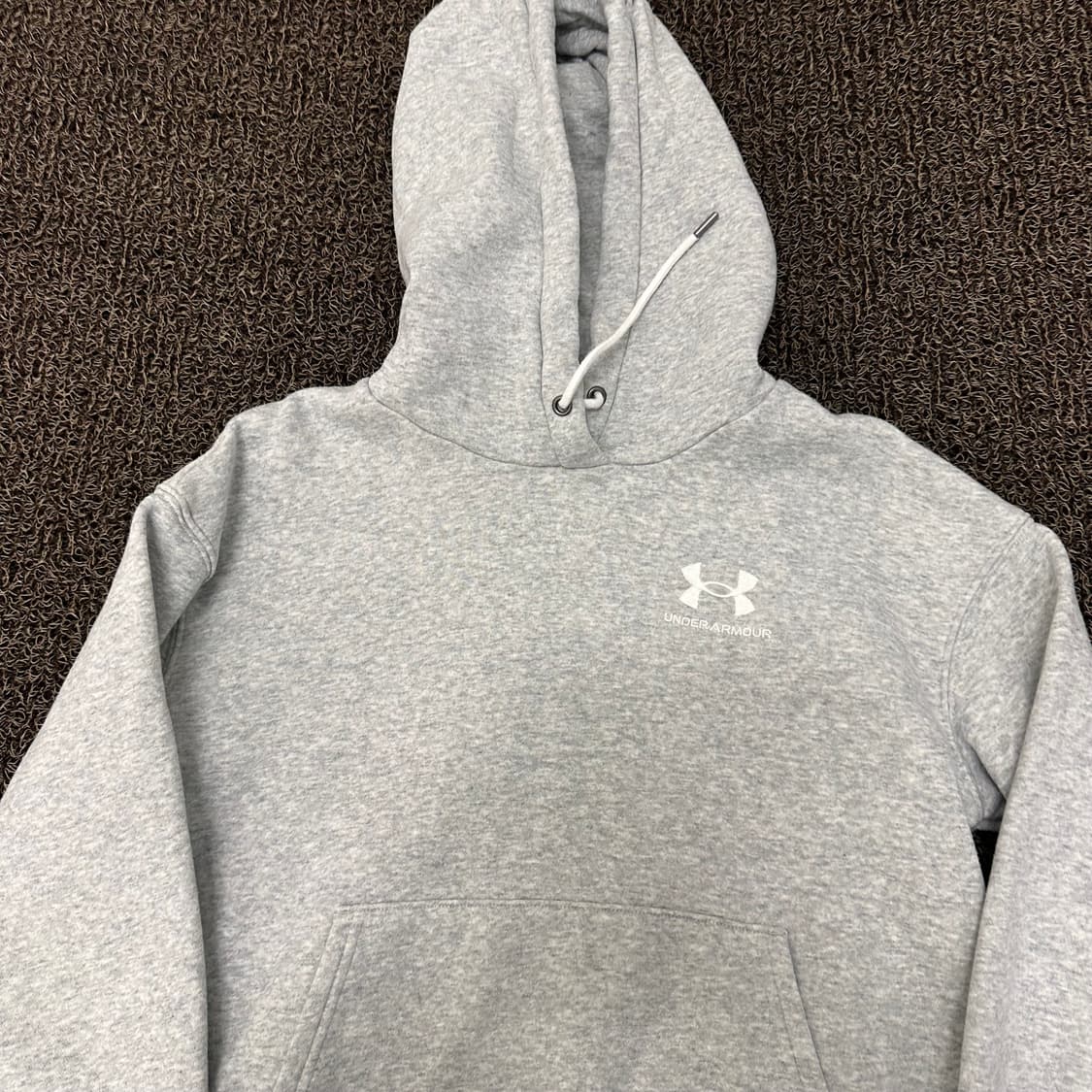 언더아머 여성 후드티셔츠 그레이 SM 상품이미지2