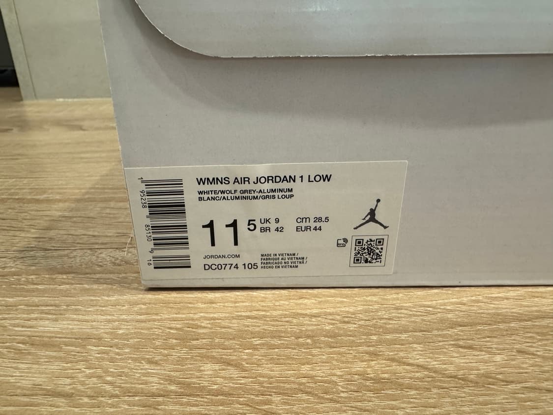 [W285] 조던 1 로우 화이트 울프 그레이 상품이미지8