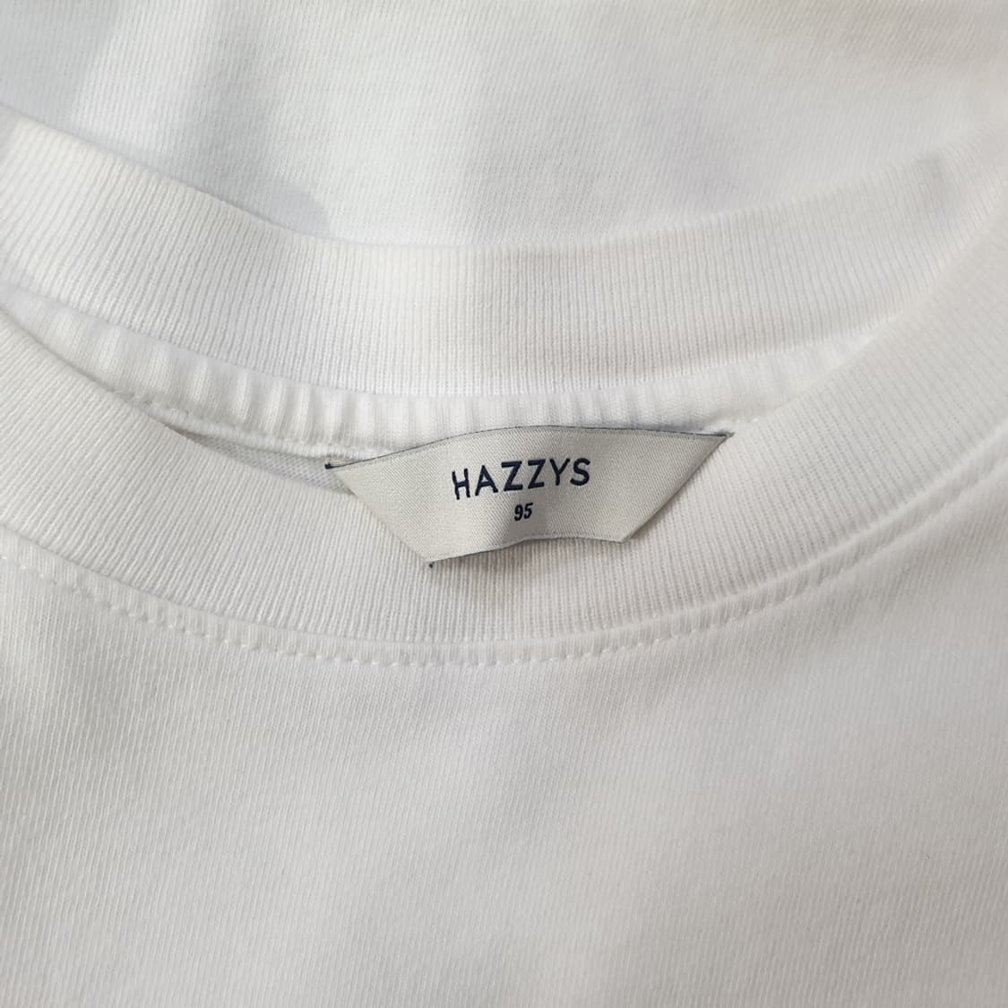 헤지스 프린트배색 면 반팔티셔츠 95 상품이미지4