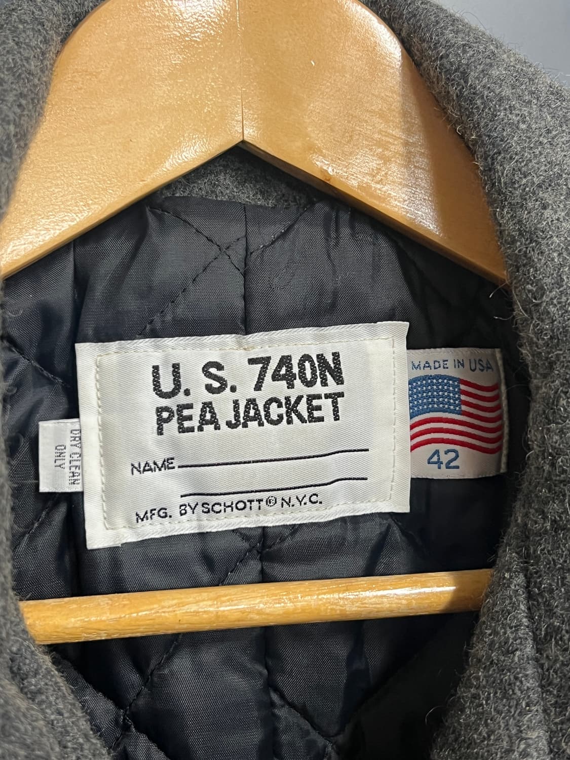 Schott USA 쇼트 오리지널 740N 더블 피코트 상품이미지4