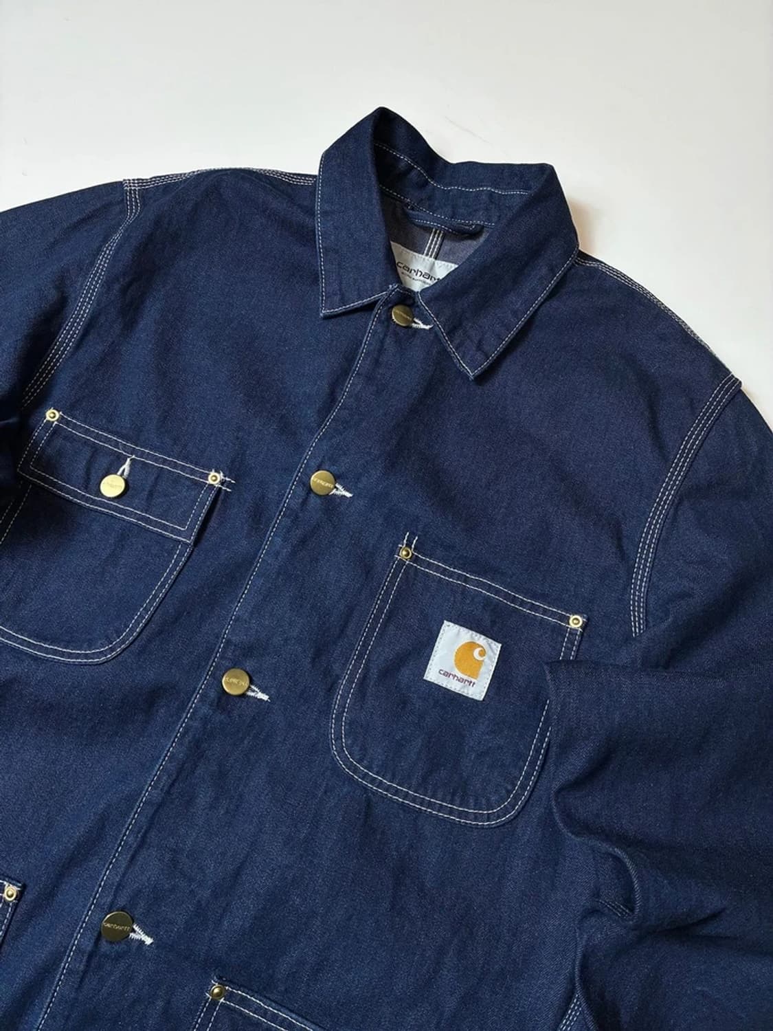 칼하트 WIP 19ss 데님 미시건 초어 자켓 PN8217 상품이미지2