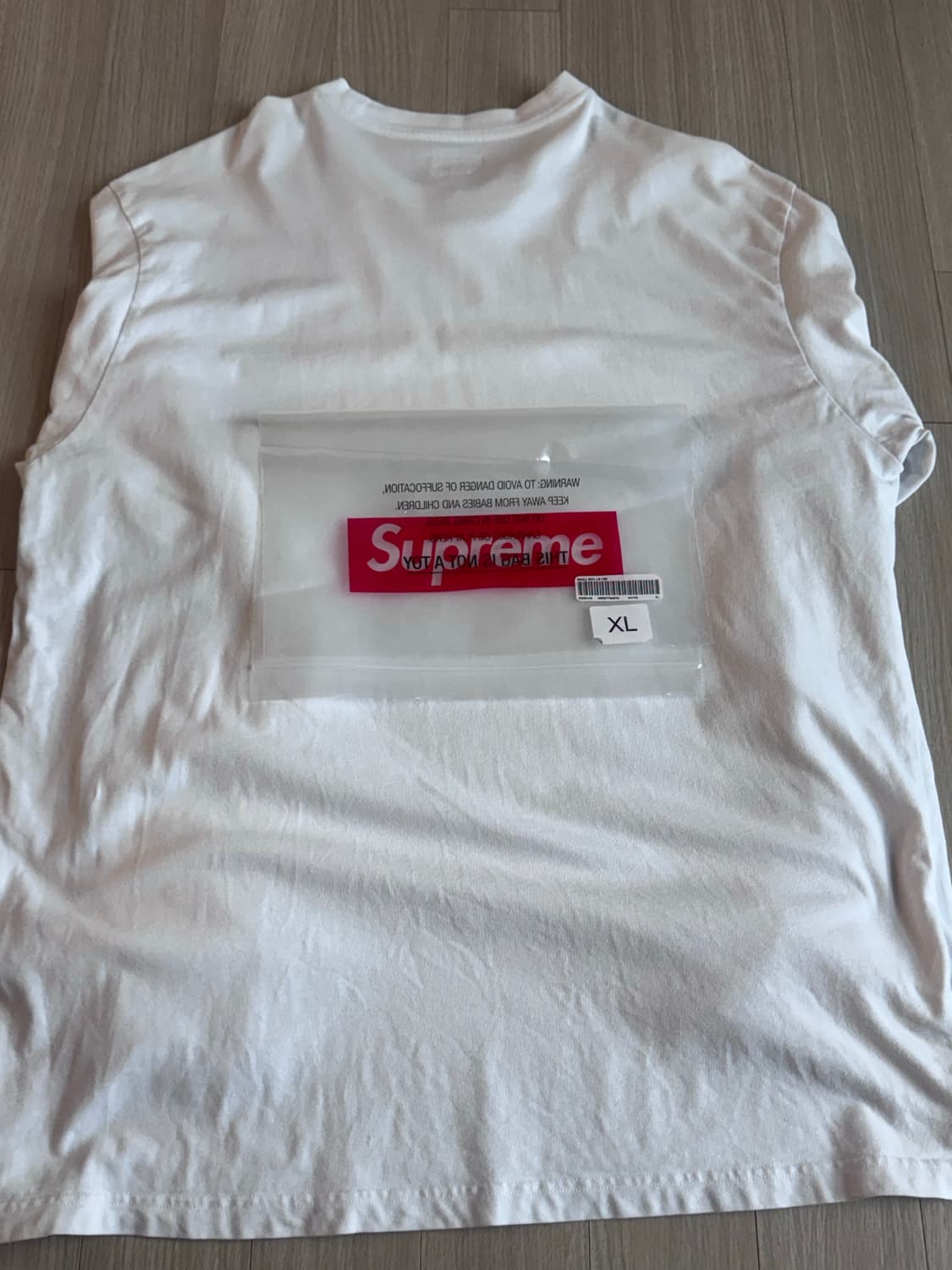 슈프림 스몰 박스로고 롱슬리브 화이트 XL 상품이미지4