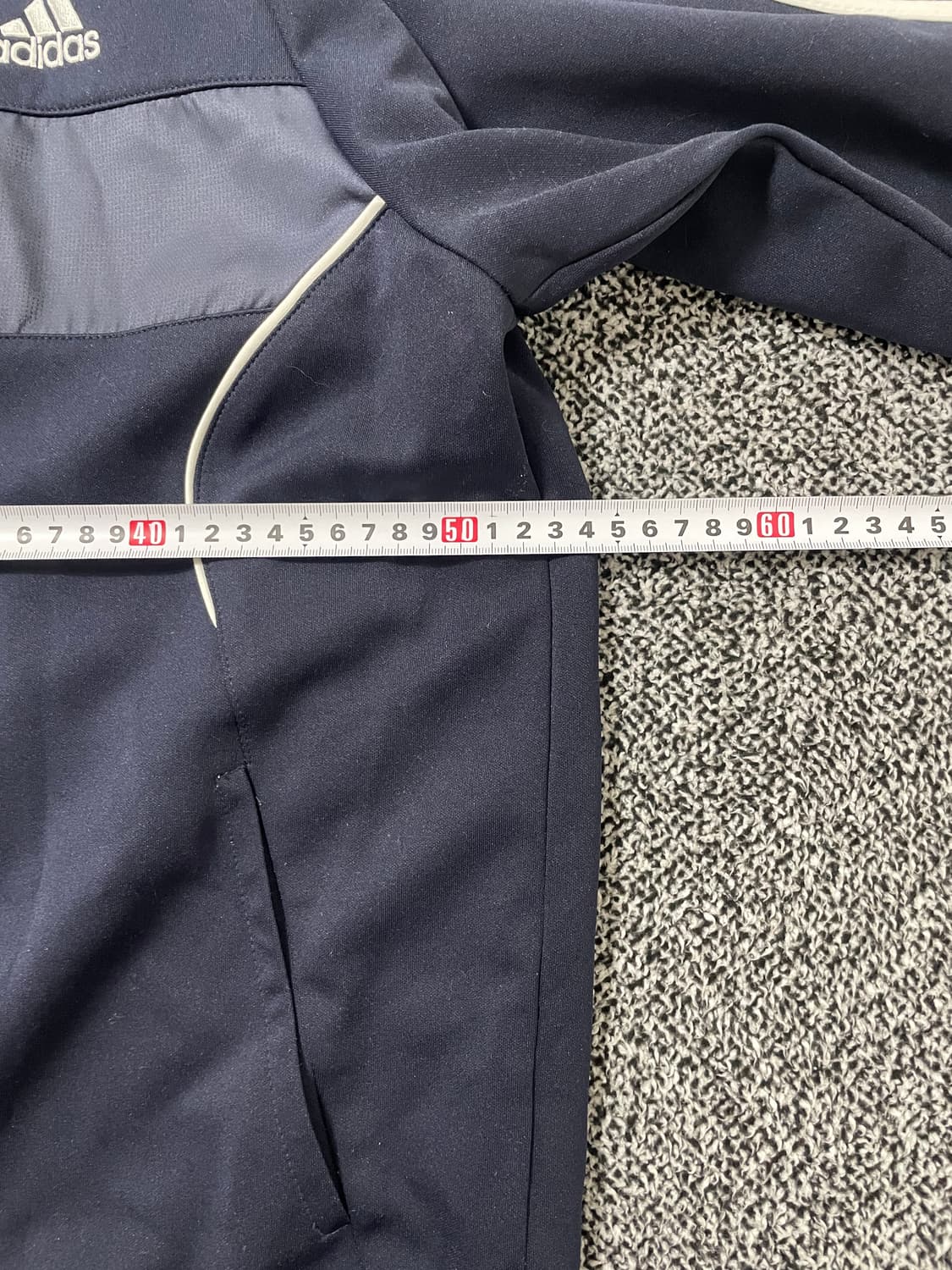 빈티지9. 아디다스 다크네이비 배색 트랙탑 져지  상품이미지3