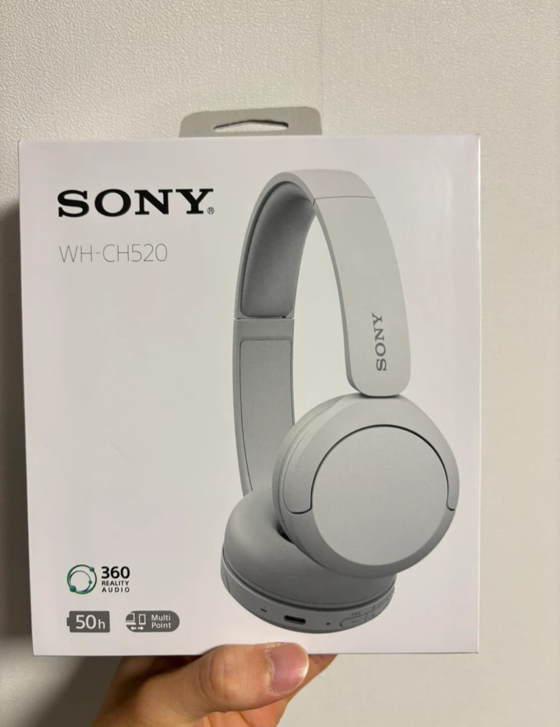 (미개봉.새상품)소니 WH-CH520 화이트 초경량 무선 헤드셋 상품이미지2