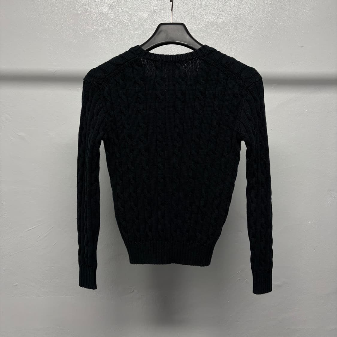 폴로 케이블 브이넥 니트 상품이미지2