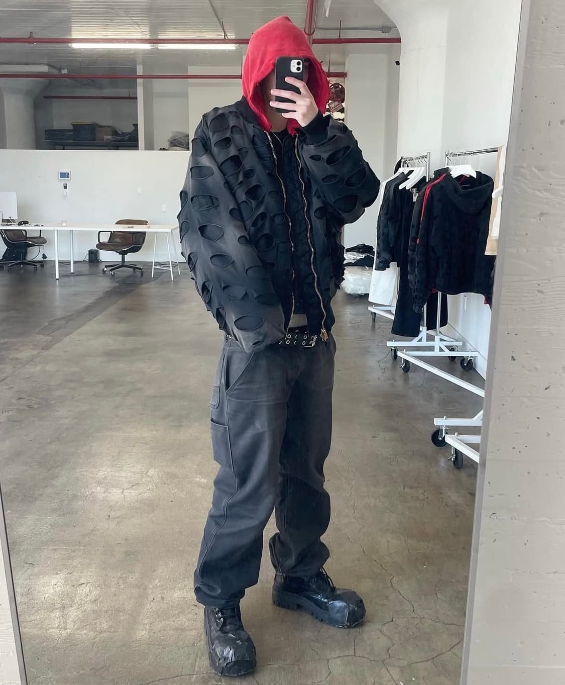Alexander digenova distressed bomber 봄버 상품이미지2