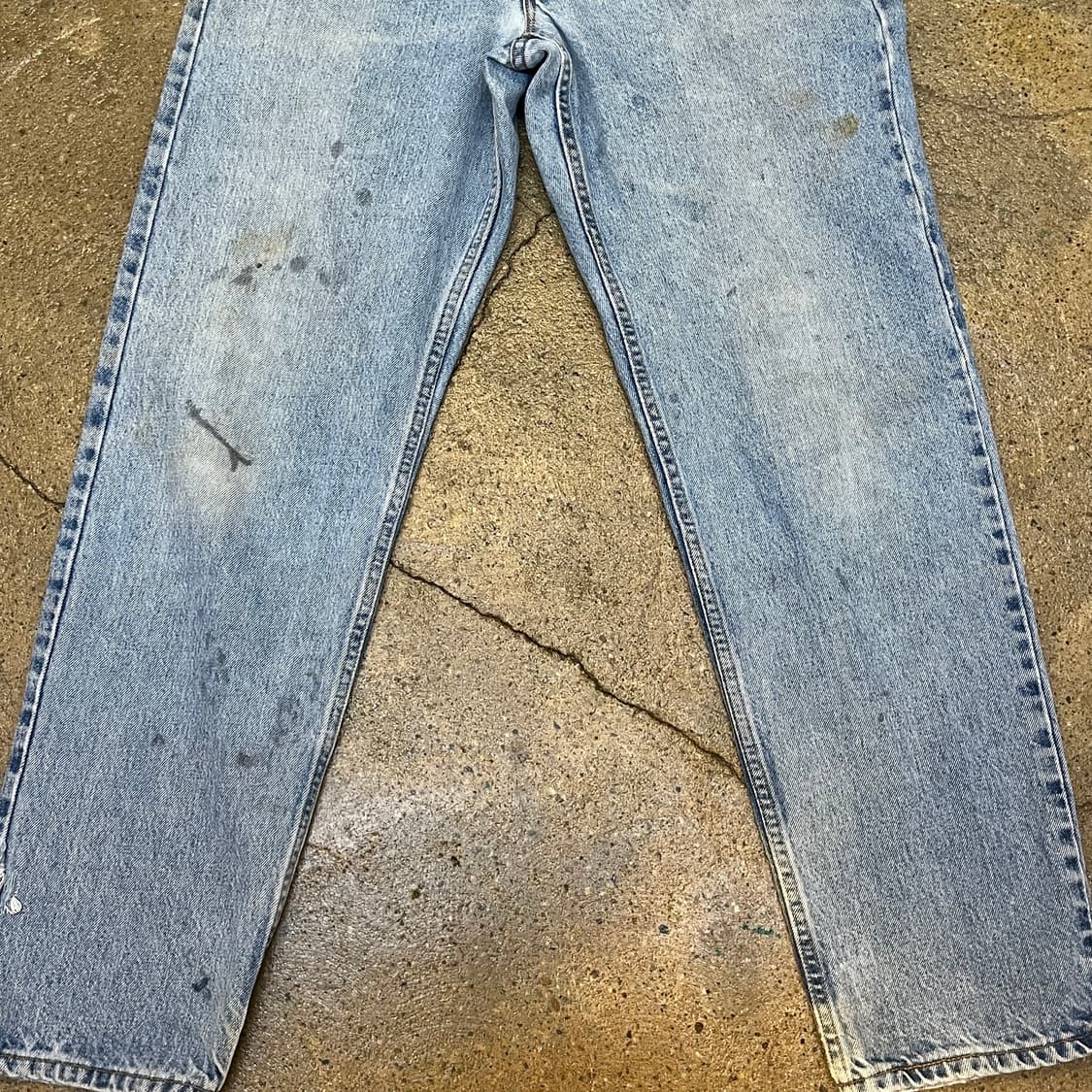미국 빈티지 리바이스 550 연청바지 워싱 데님 팬츠 상품이미지2