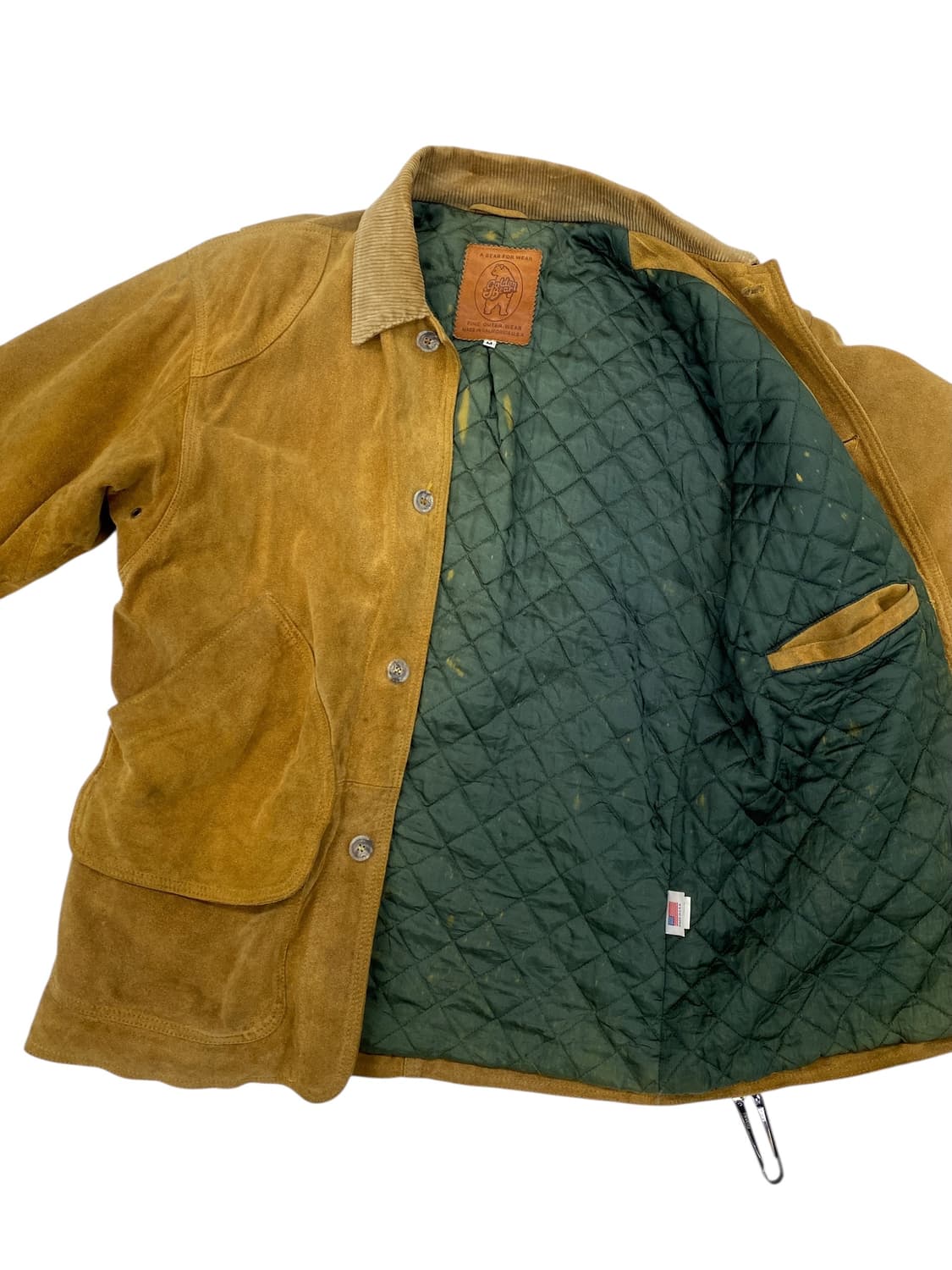 80‘s 골든베어 스웨이드 헌팅 자켓 상품이미지6