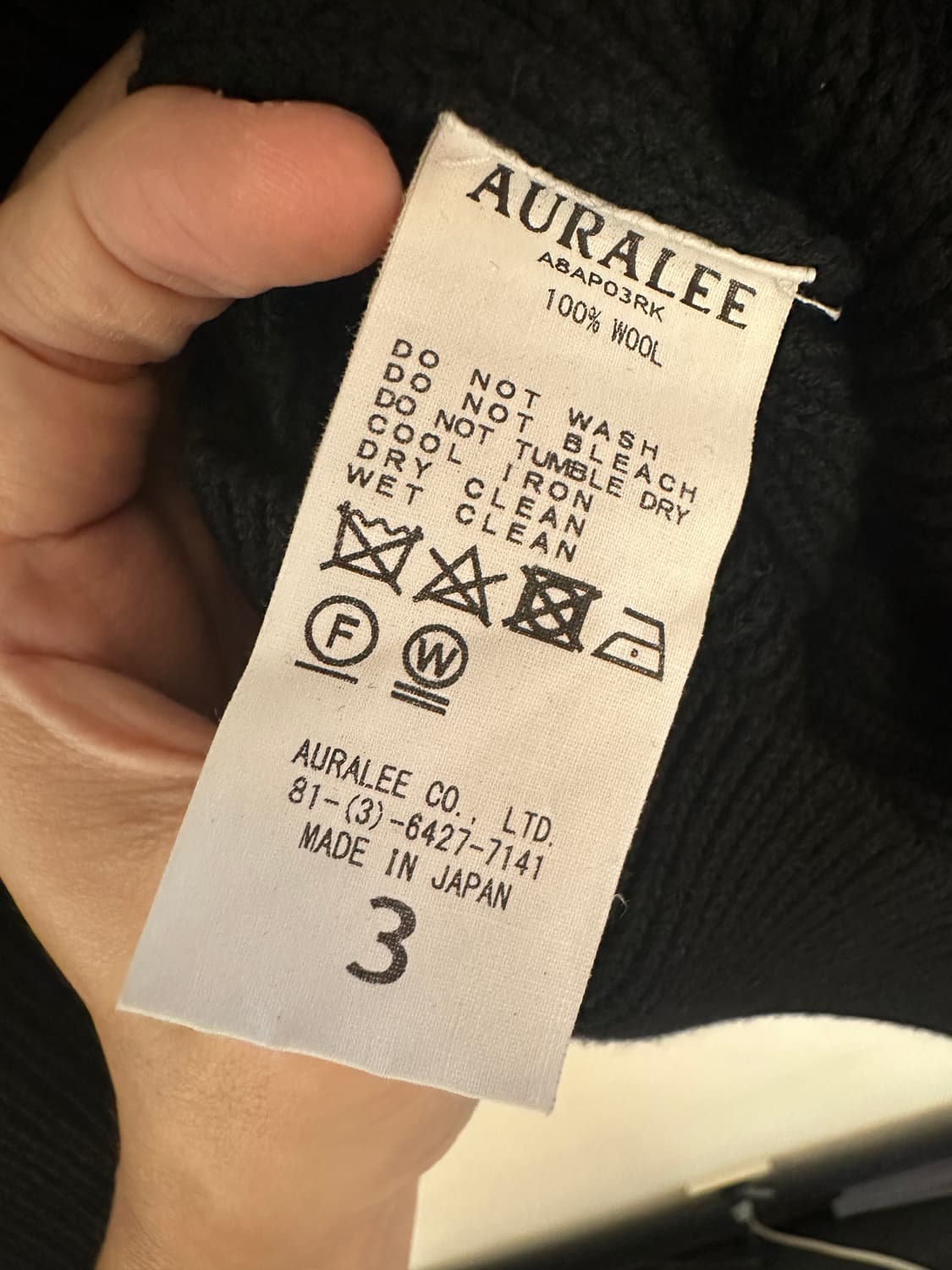 오라리 터틀넥 니트 블랙 3 상품이미지3