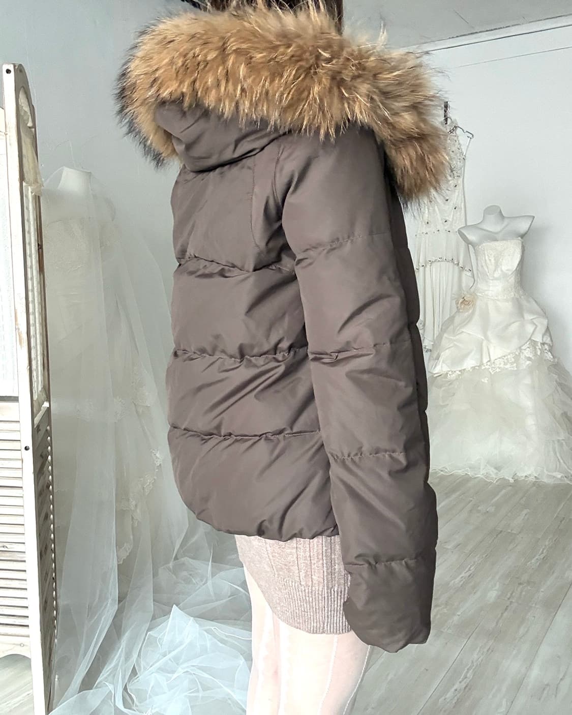 Archive G.O.A khaki brown duck down padd 상품이미지6