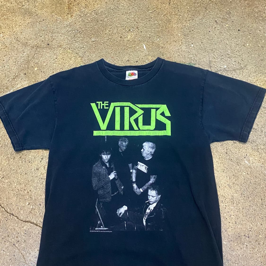 레어) 미국 빈티지 밴드 더 바이러스 굿즈티 락티셔츠 반팔티 상품이미지2
