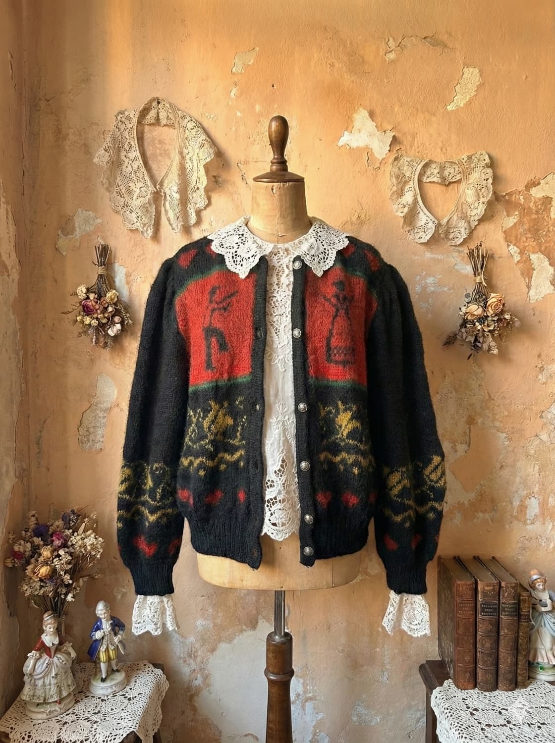 Sabrina by James P.' 티롤 빈티지 가디건 상품이미지3