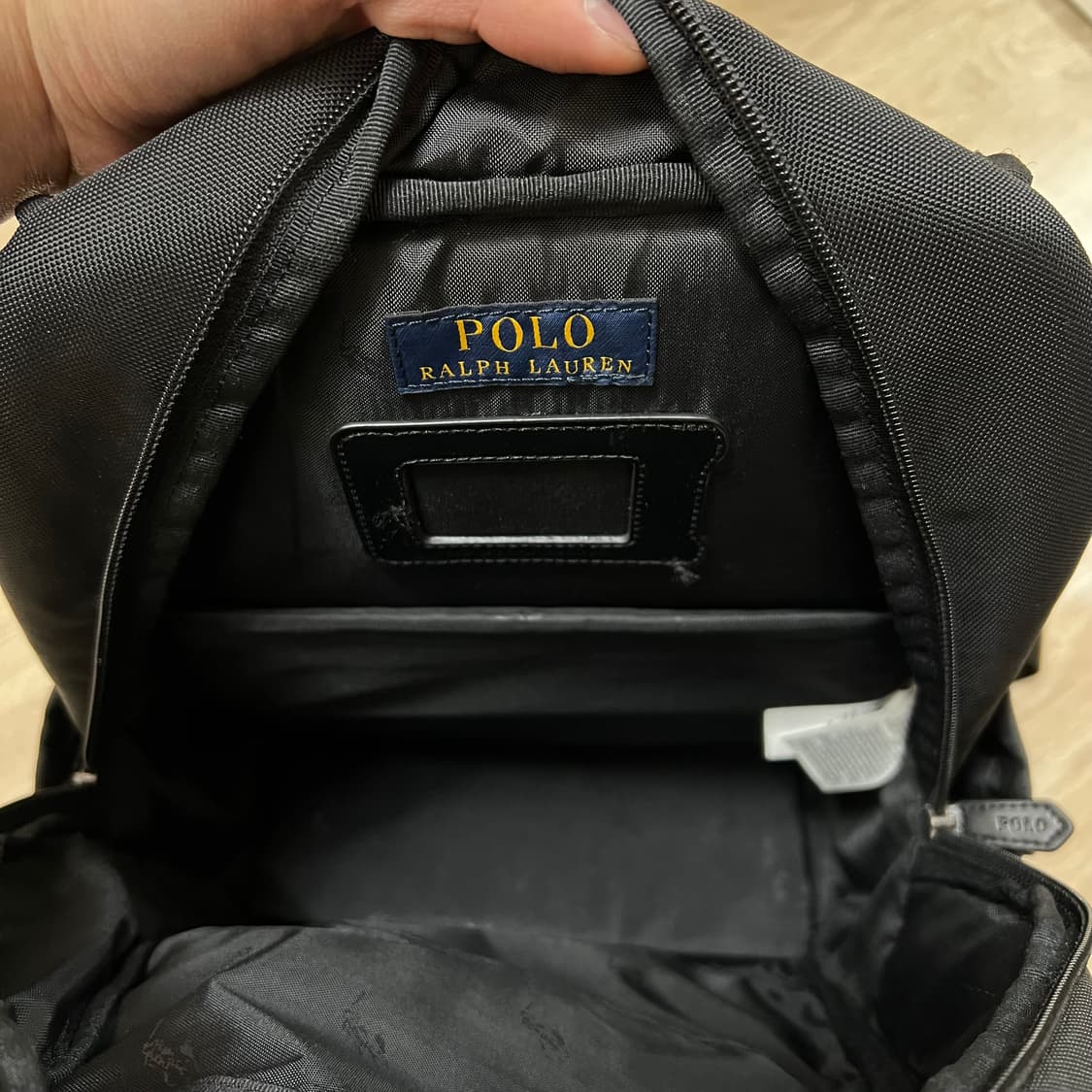 폴로 랄프로렌 포니 자수 로고 백팩 [블랙] 상품이미지3