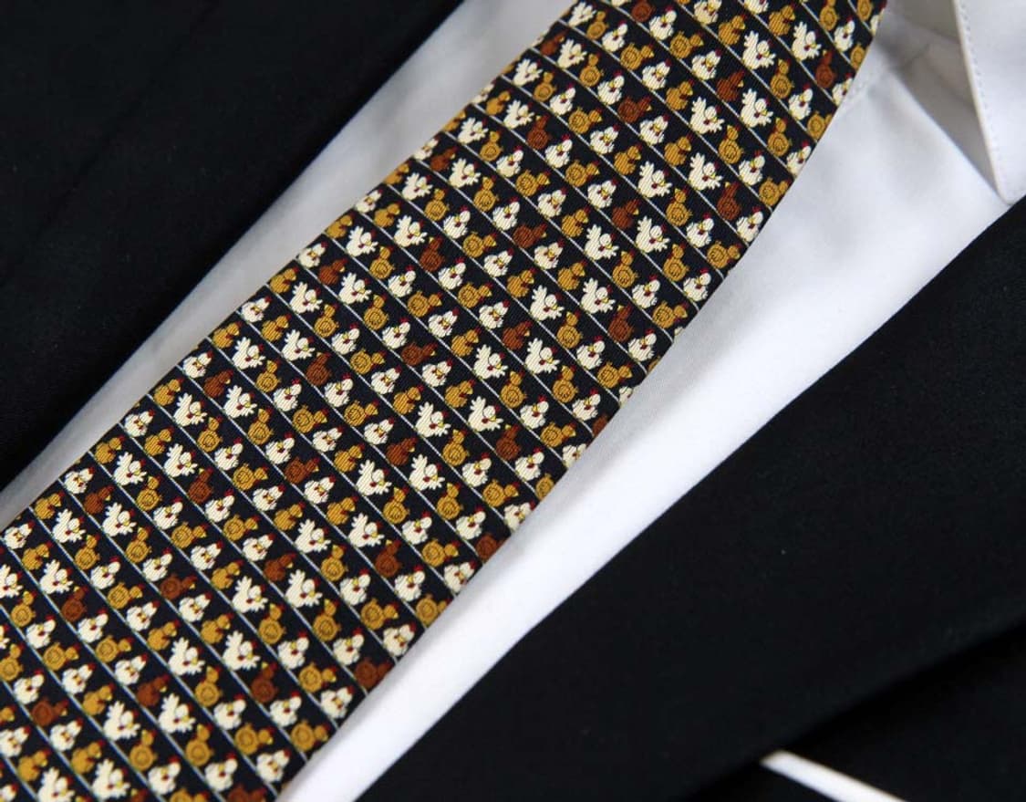 페라가모 9.4cm A등급 남자 명품 넥타이 상품이미지5