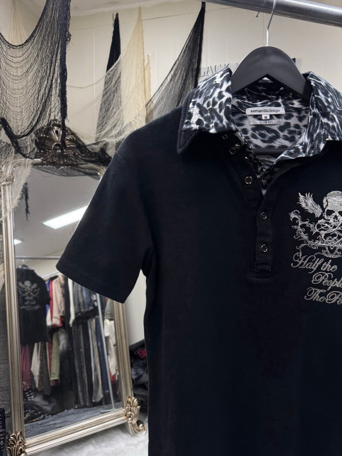 Semantic design 00s archive skull pk top 상품이미지2