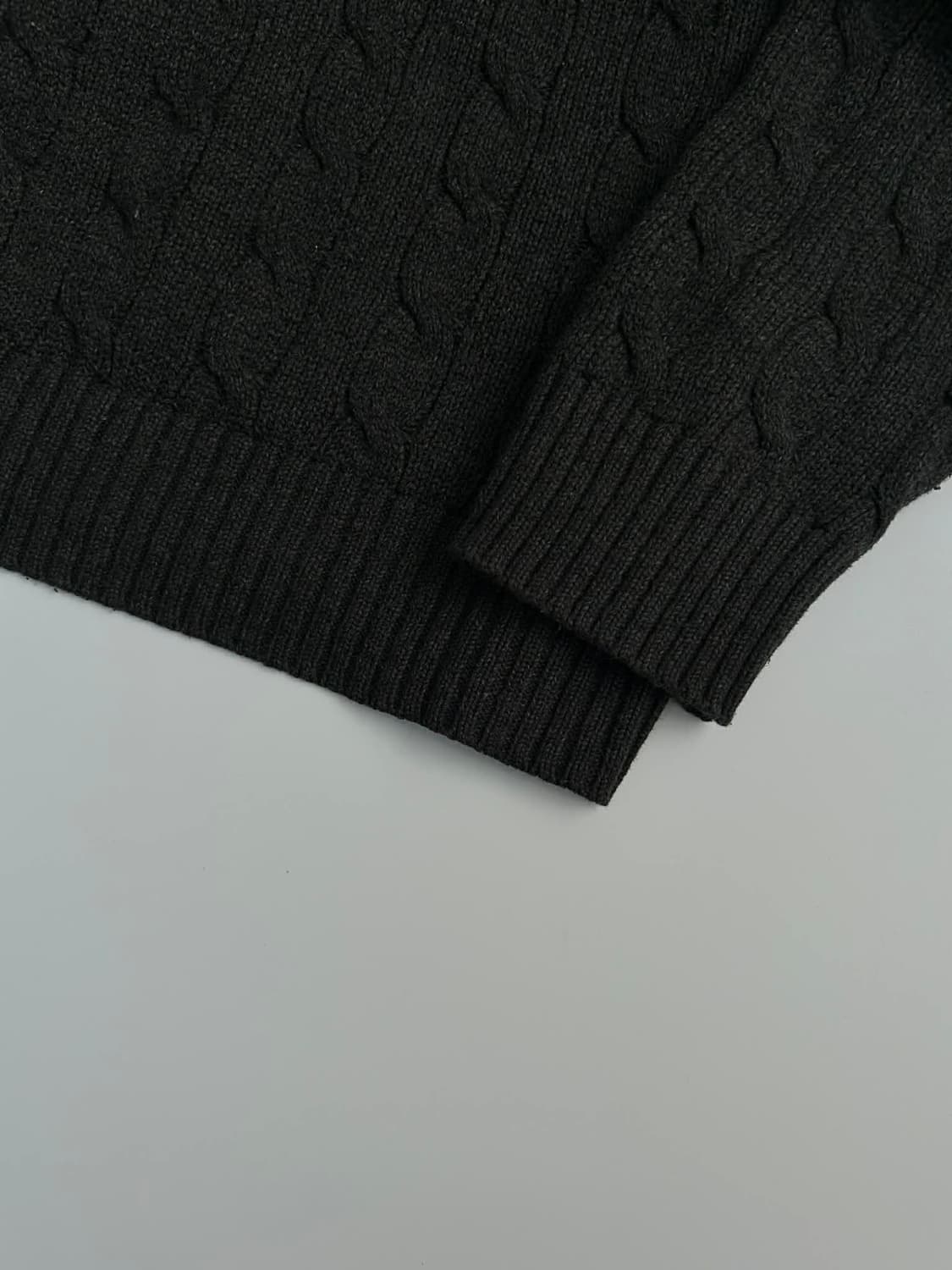 [M] 폴로 랄프로렌 차콜 그레이 케이블 니트 스웨터 상품이미지7