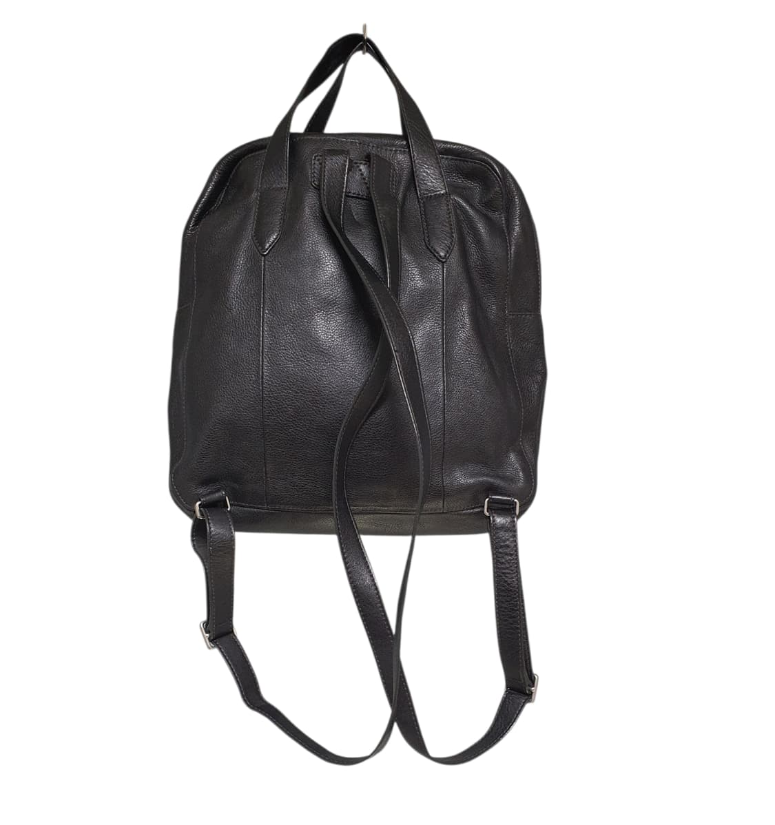 파슬 미니멀 블랙 소가죽(투웨이)가죽레더 백팩 s~m 상품이미지3