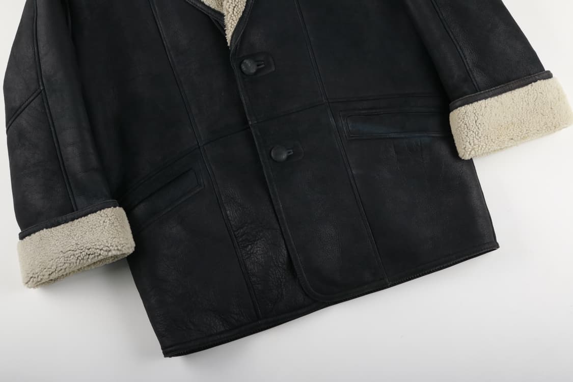 [S~M] 빈티지 양가죽 양털 시어링 자켓 상품이미지3