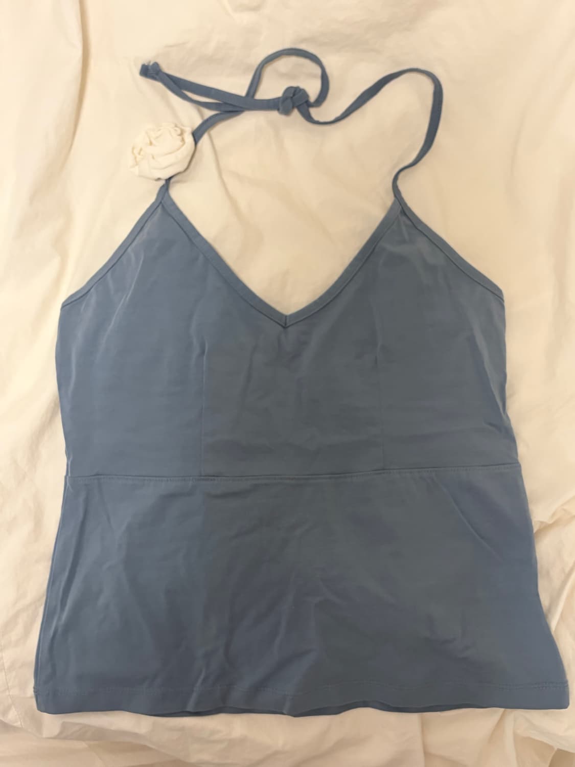 타낫 홀터 코사지 슬리브리스 상품이미지4