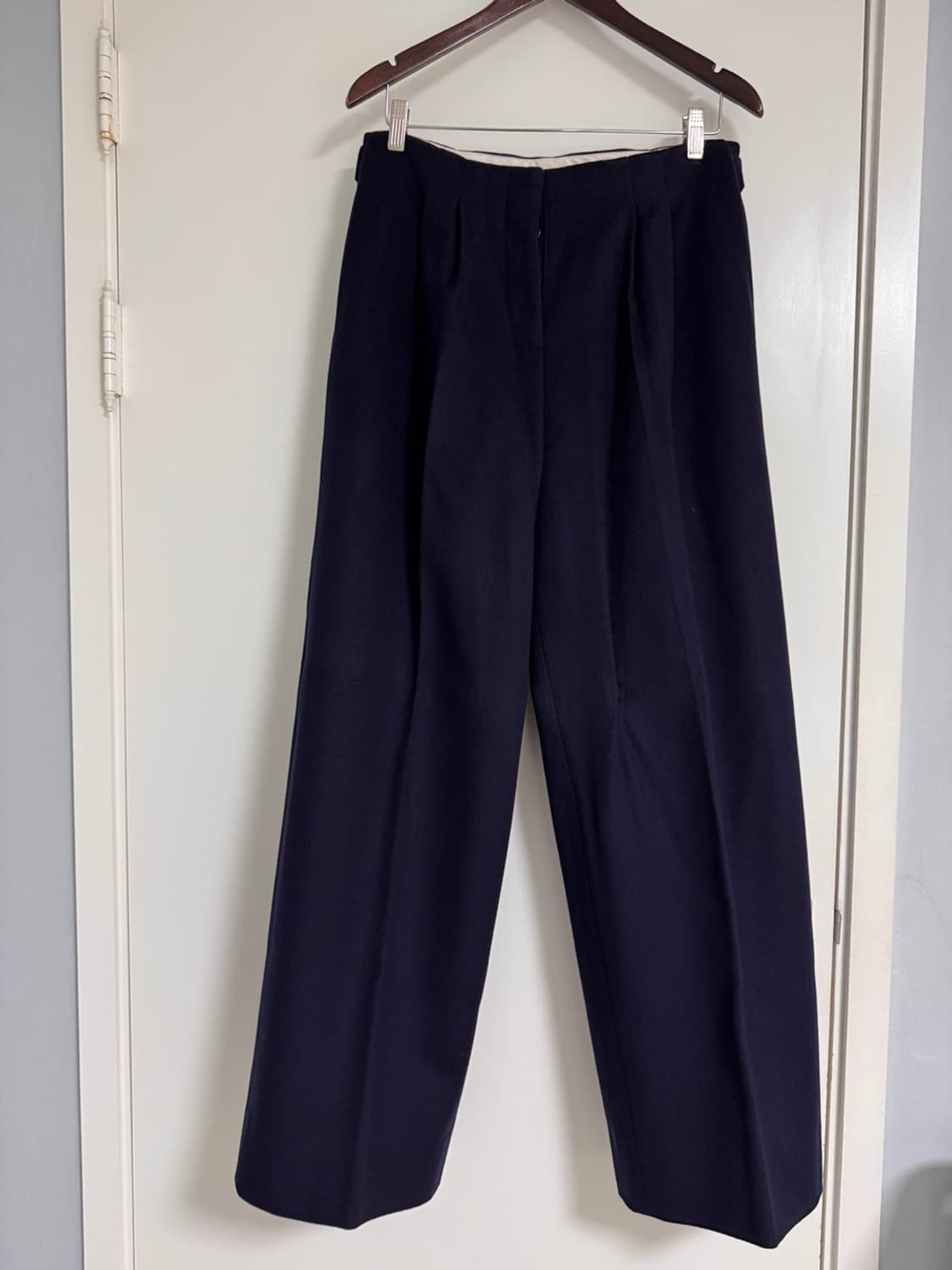 ACNE STUDIOS 와이드핏 울팬츠 네이비 상품이미지1