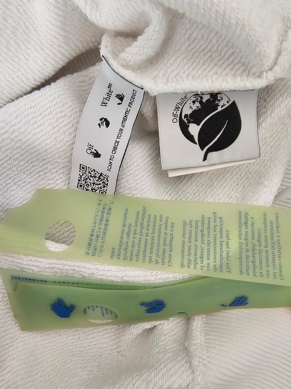 오프화이트 애플모티브 스웻셔츠 맨투맨 S 새상품 (정품큐알인증) 상품이미지4