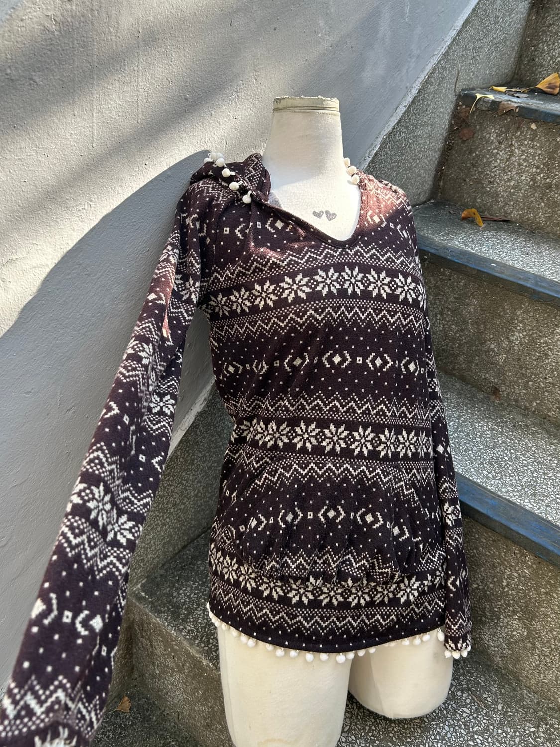 *rare* 2000s 리즈리사돌 노르딕 폼폼 후드 상품이미지4