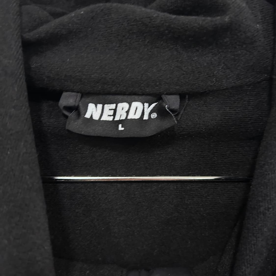 널디 러버와펜 백프린팅 후드 뽀글이 플리스 상품이미지3