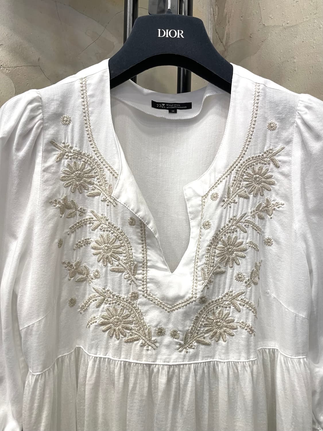 23 Vingt-trois arrondissements 꽃자수 블라우스  상품이미지4