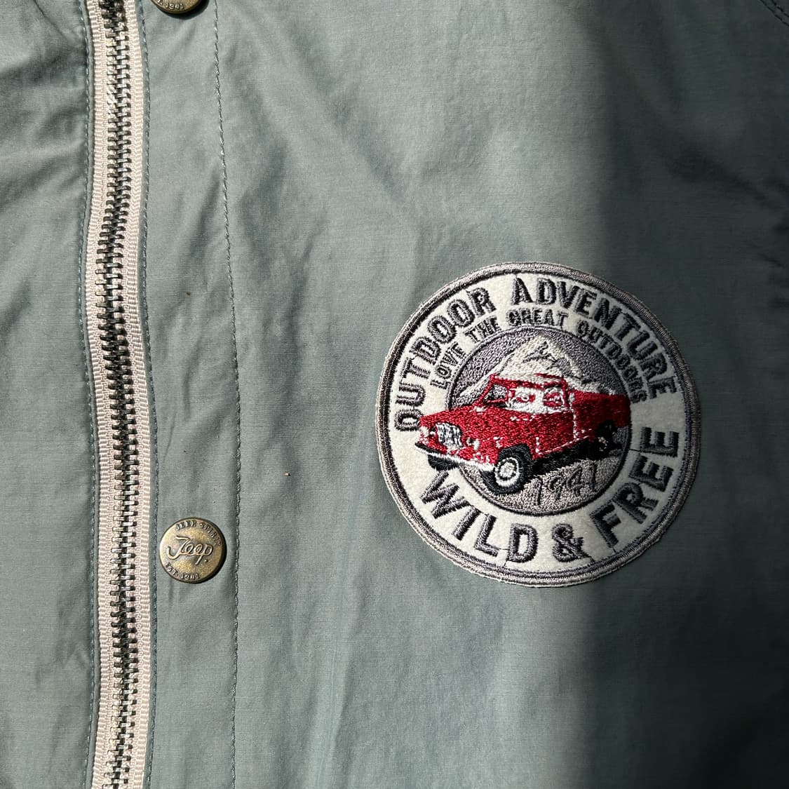 Jeep 카키 패치 로고 빈티지 자켓 상품이미지4