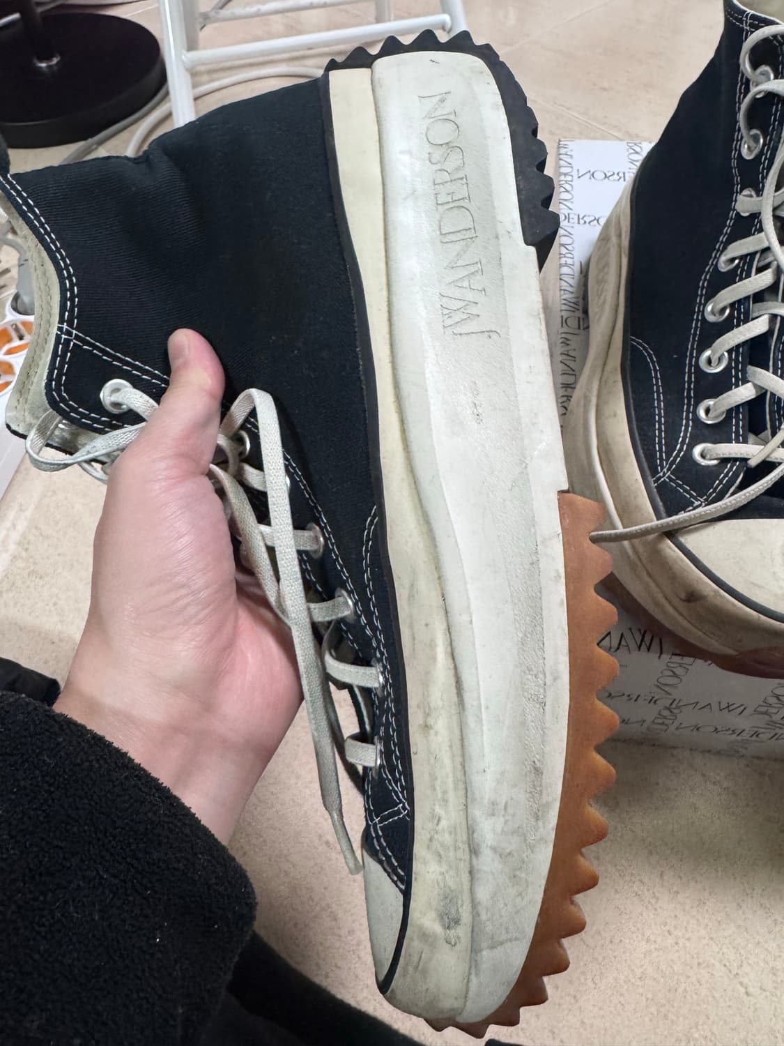 Jw앤더슨 컨버스 런스타하이크 280사이즈 상품이미지5