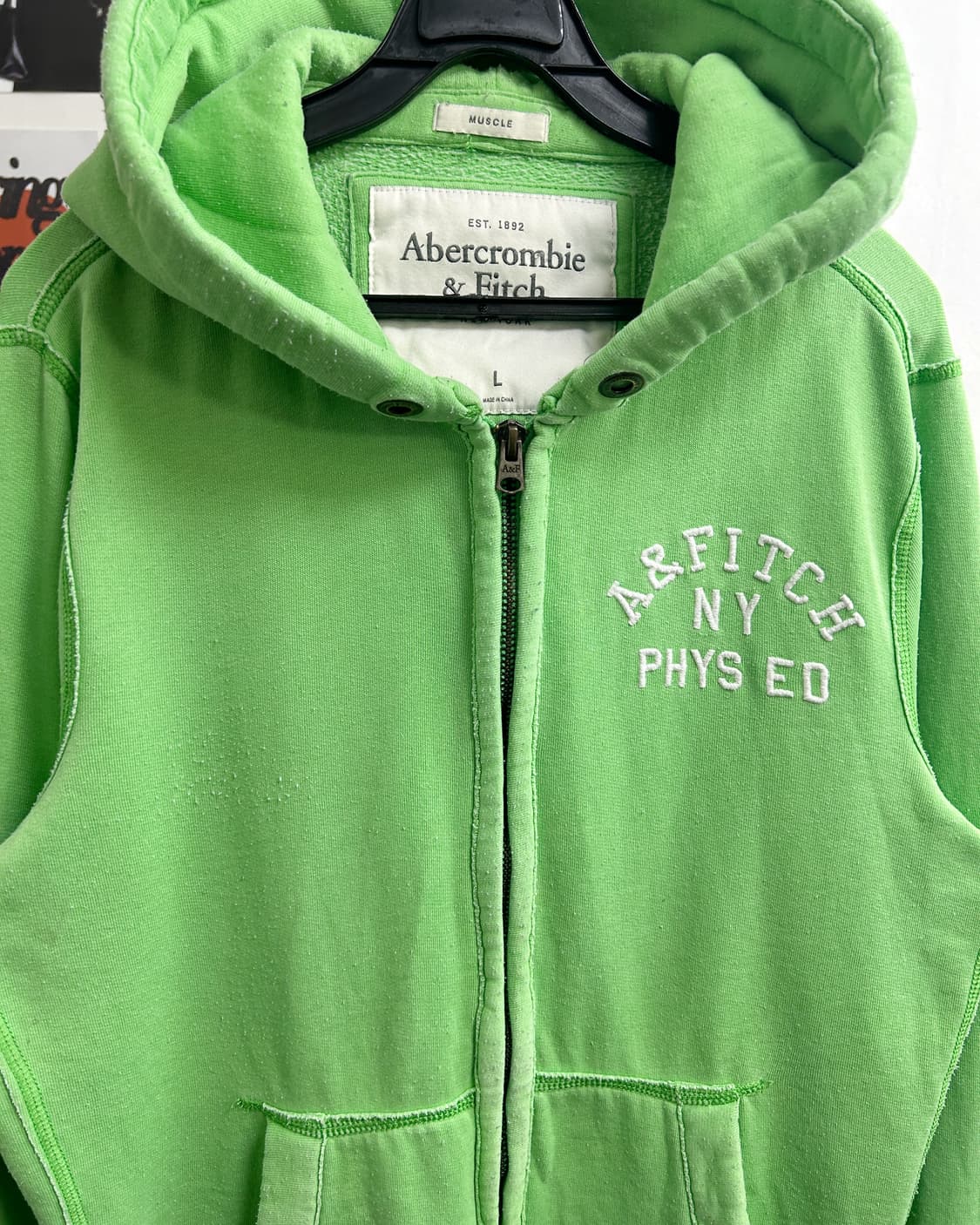 아베크롬비 FITCH 아치 로고 후드집업 상품이미지2