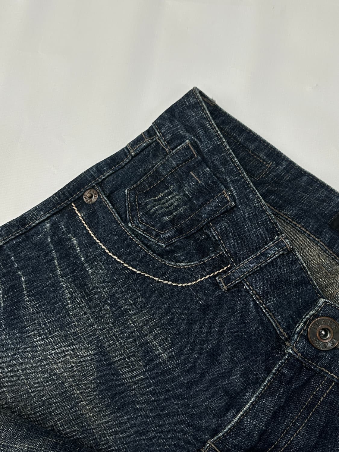 ⭐️로우라이즈 빈티지 워싱 데님 부츠컷 팬츠⭐️ 일본 빈티지 y2k 상품이미지6
