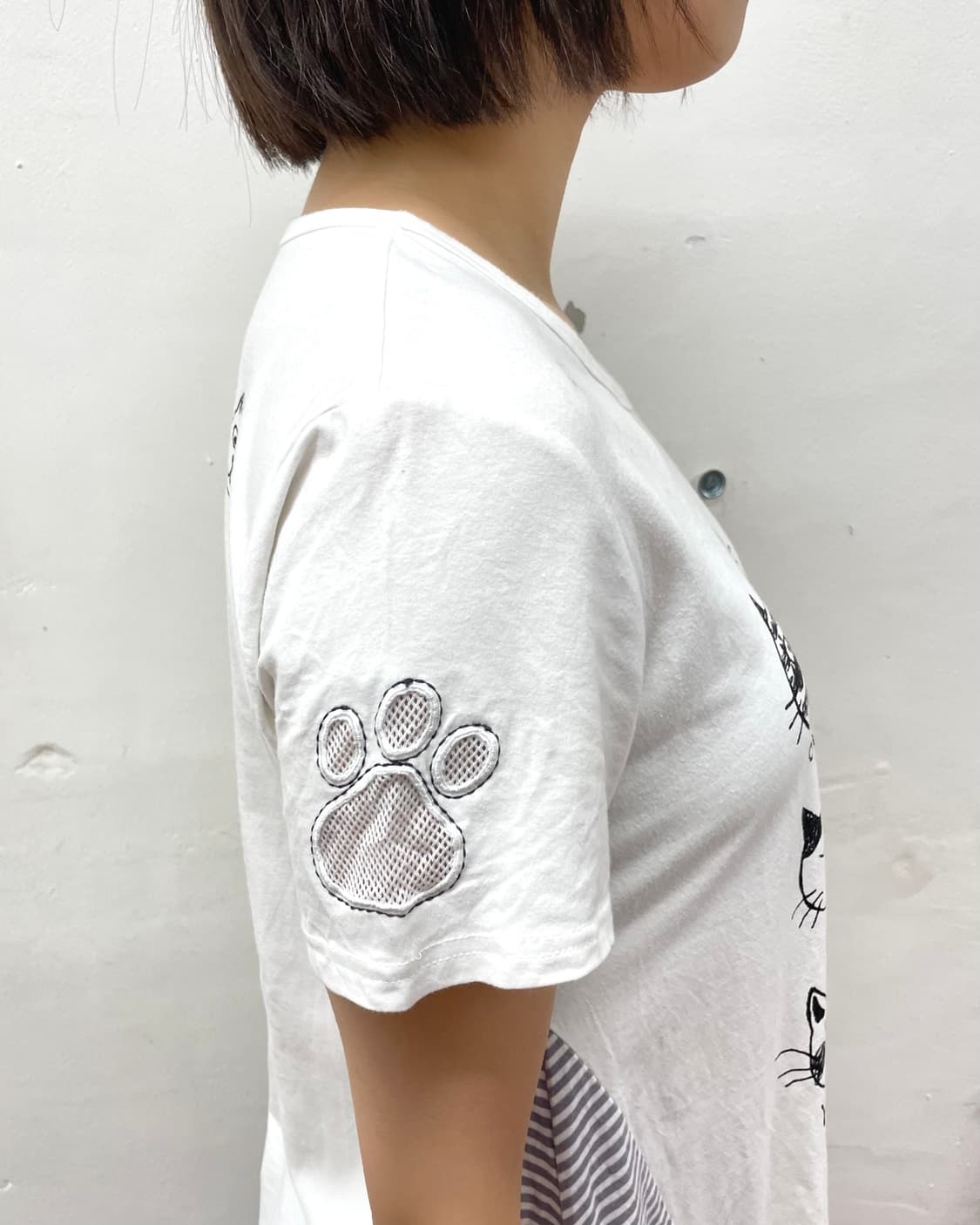 Multi Cat Stripe Pocket T-shirt 상품이미지6